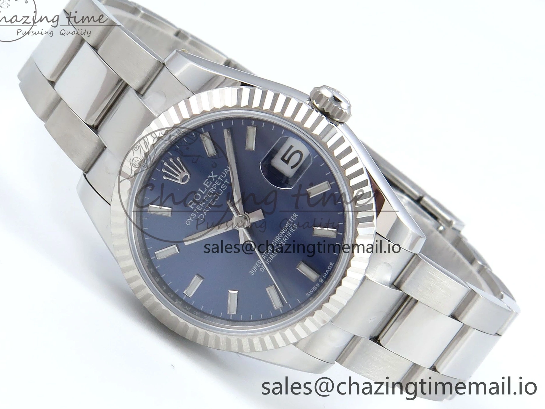 MiroTime 0417 DateJust 31 278274 ARF 1:1 Best Edition 904L Steel Blue Dial Stick Marker on SS Oyster Bracelet ETA MultiPurpose 554